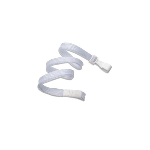 Bilde av White lanyard / Keyhanger 10 mm with plastic J clip - nylon. 60270502vud (DE,SE,NO,FI,RO,PL)