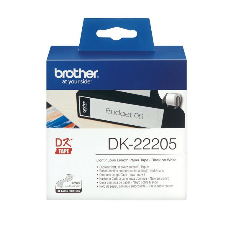 Picture of Brother Label Roll Continuous Paper DK22205 62mm. BRDK22205